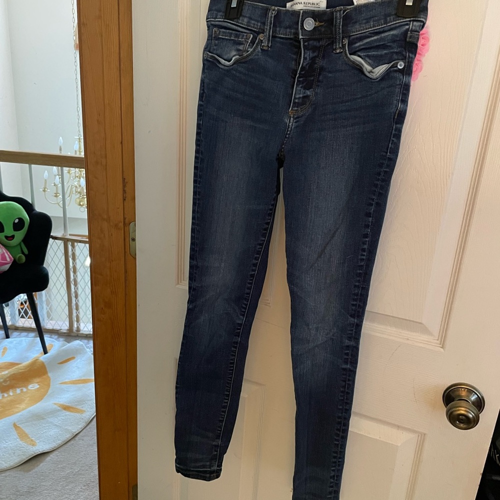 Banana Republic Dark Blue Skinny Jeans